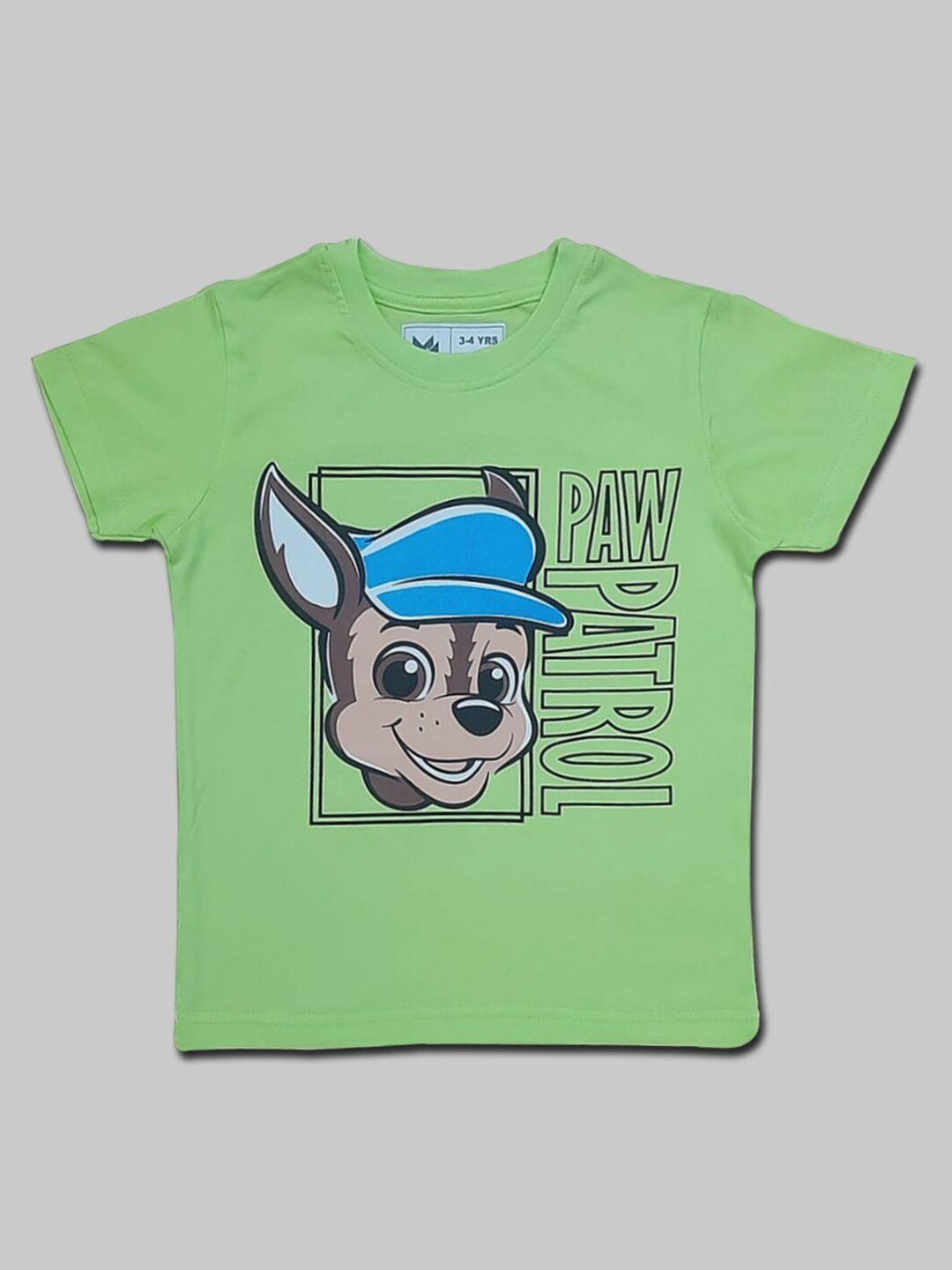 minute mirth boys graphic paw patrol printed pure cotton t-shirt