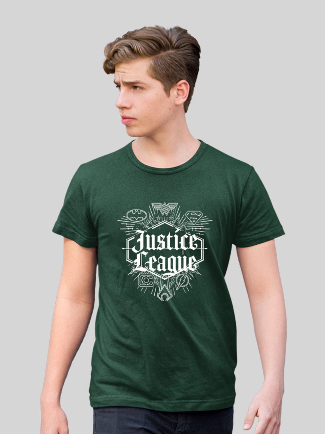 minute mirth justice league printed cotton t- shirt