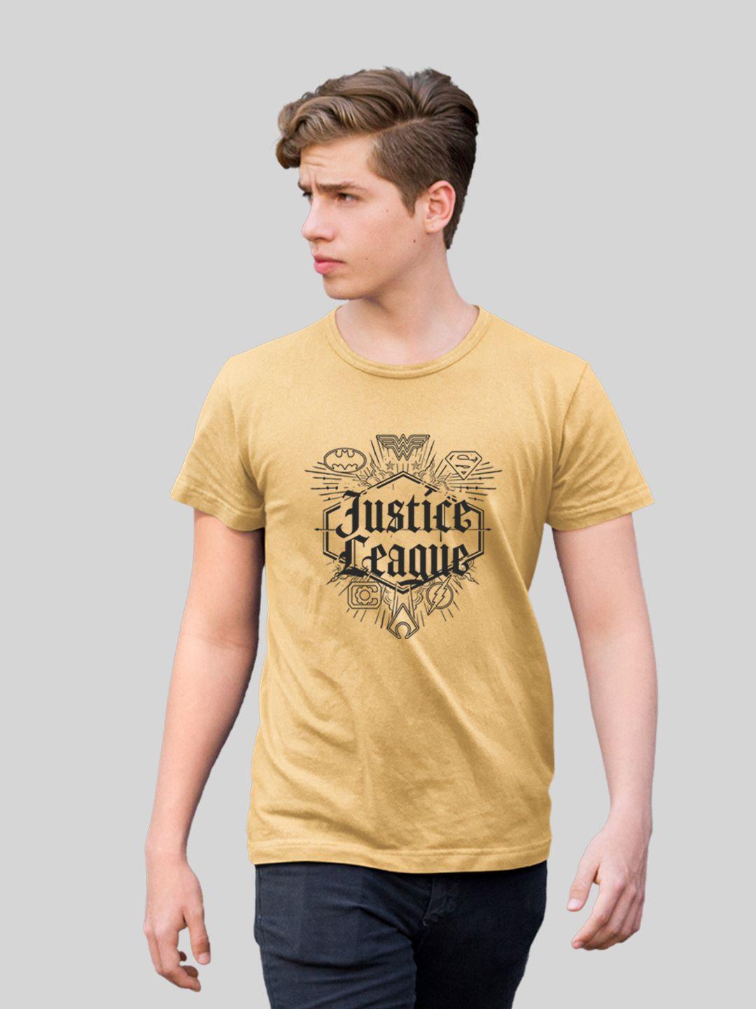 minute mirth justice league printed cotton t-shirt