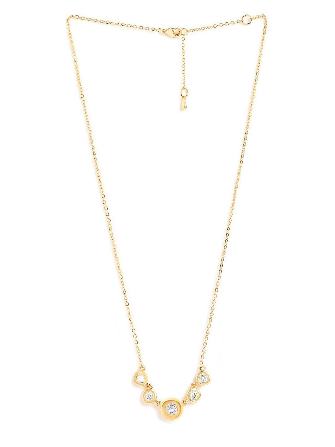 minutiae gold-plated minimal necklace