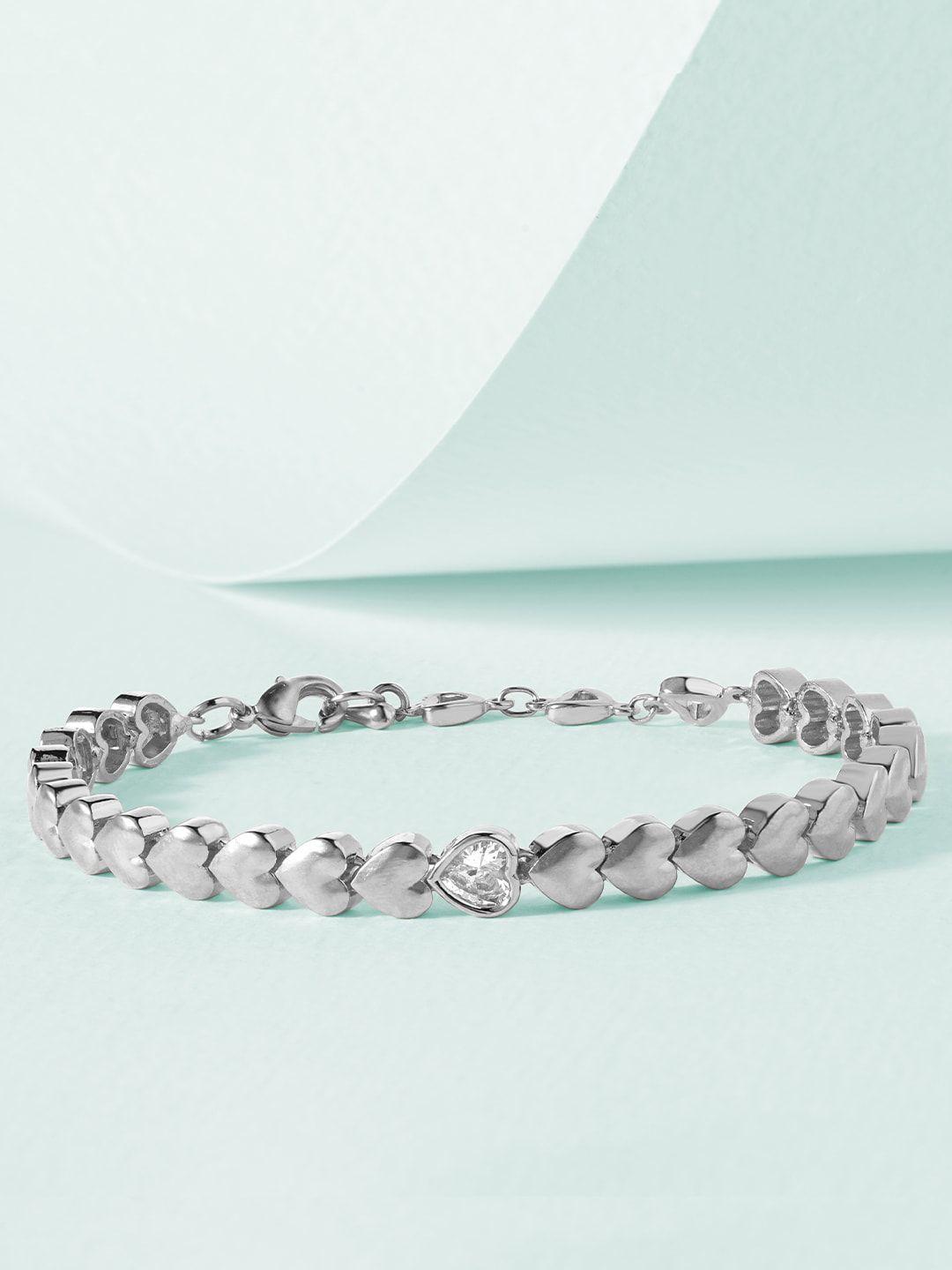 minutiae women silver embellished bracelet