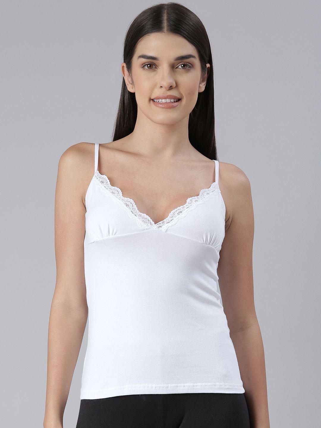 miorre women modal camisole with lace inserts