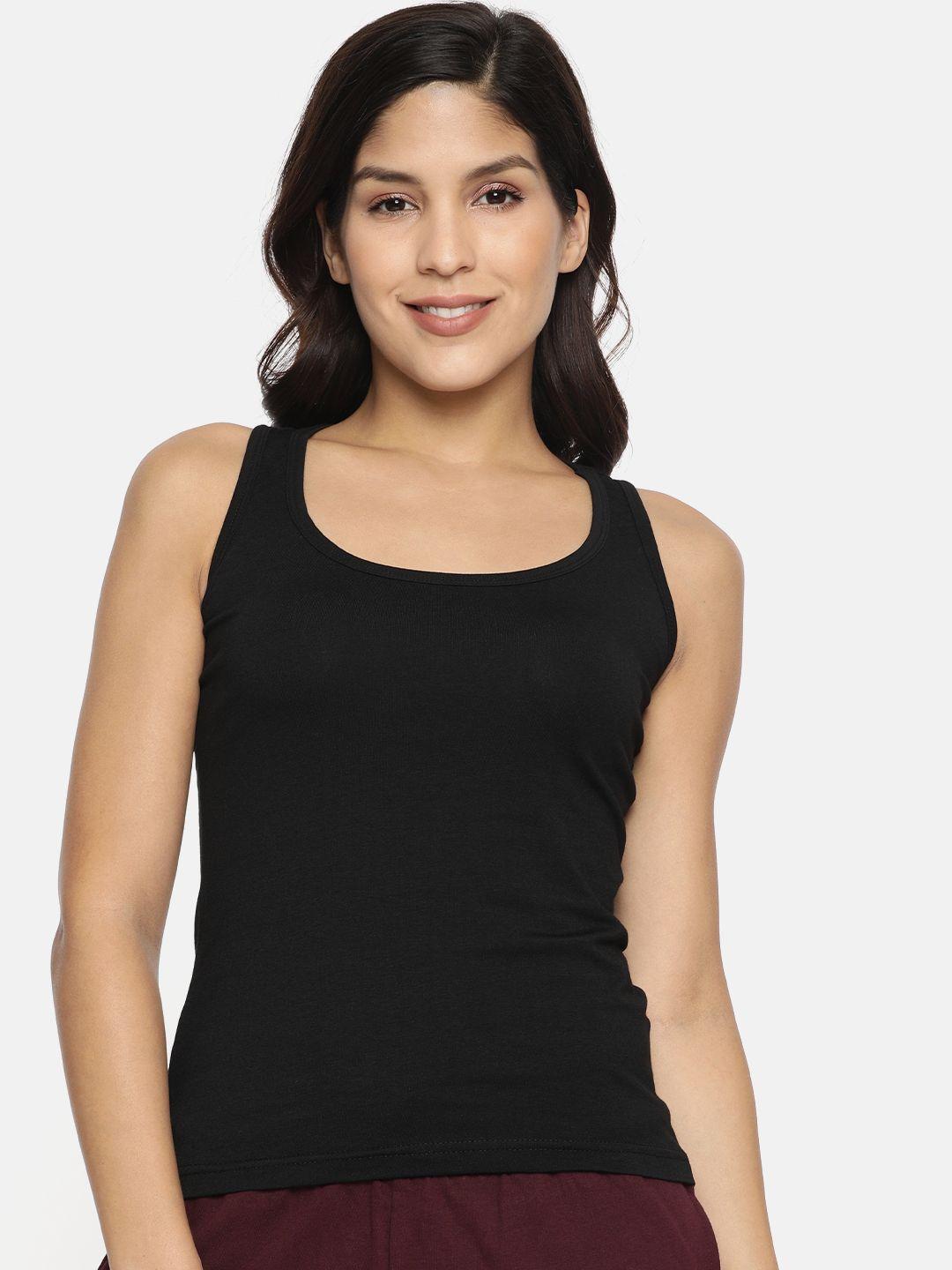 miorre black solid racer back camisole sl05-099863