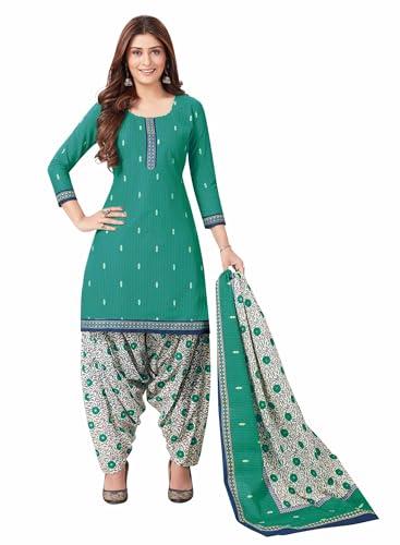 miraan cotton printed readymade salwar suit for women(bandcolor8016xxxl, xxxl, green)