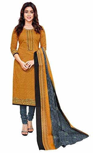 miraan cotton printed readymade salwar suit for women (miraansg1521prioldxl_brown_x-large)