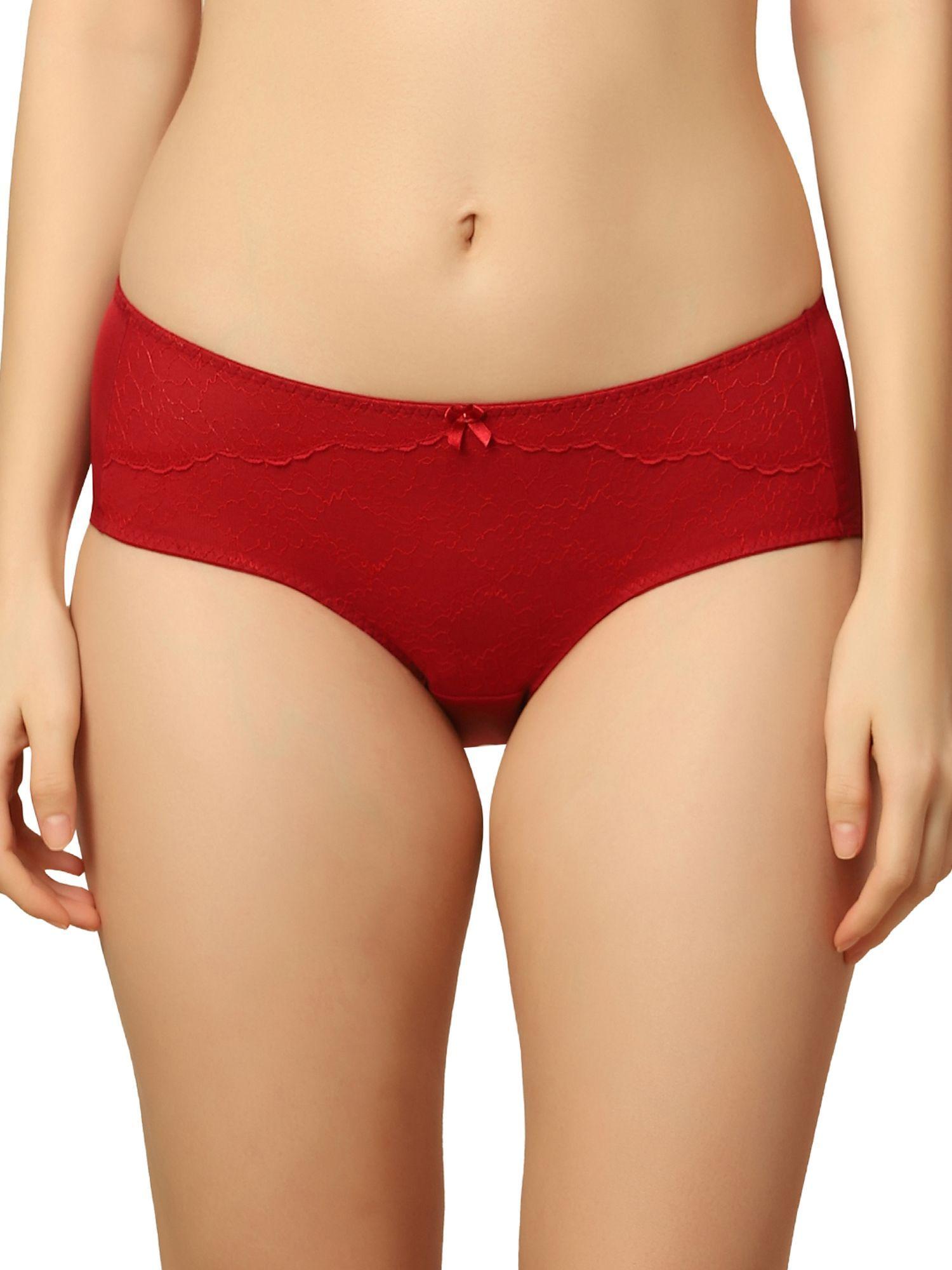 mirage spotlight hipster brief with medium coverage - red