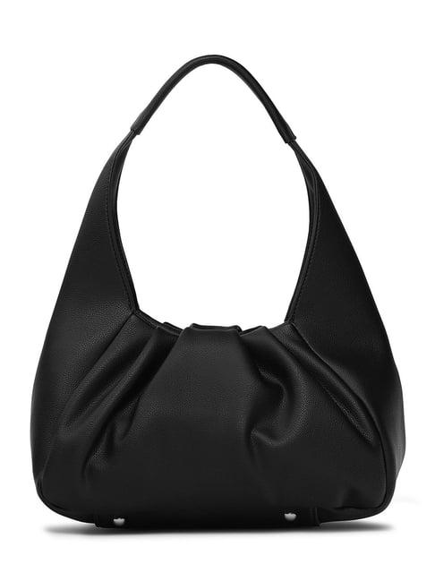 miraggio black medium hobos shoulder bag