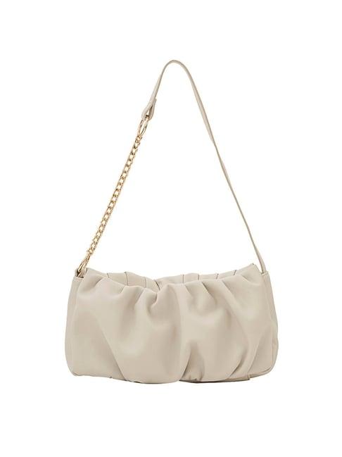 miraggio fall cream medium irene soft gathered shoulder handbag