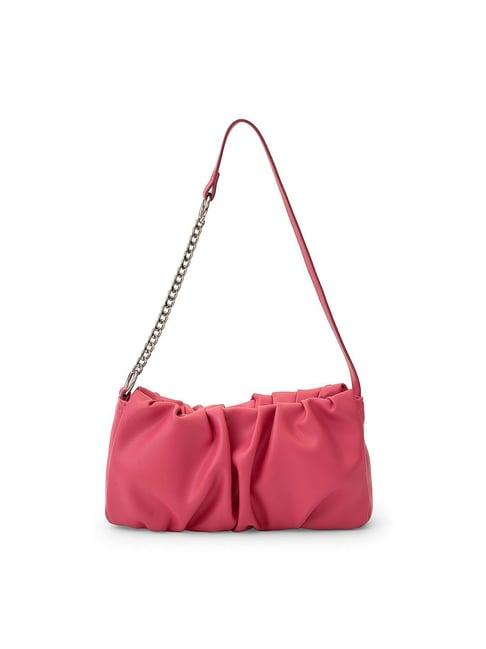 miraggio pink solid sling bag