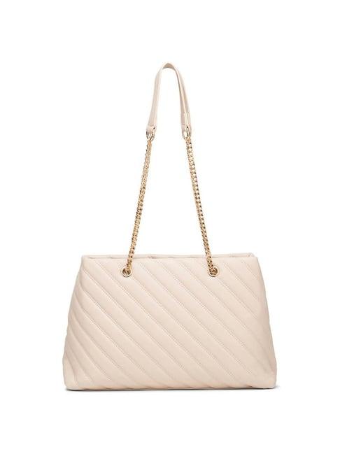 miraggio tessa ivory quilted large shoulder handbag