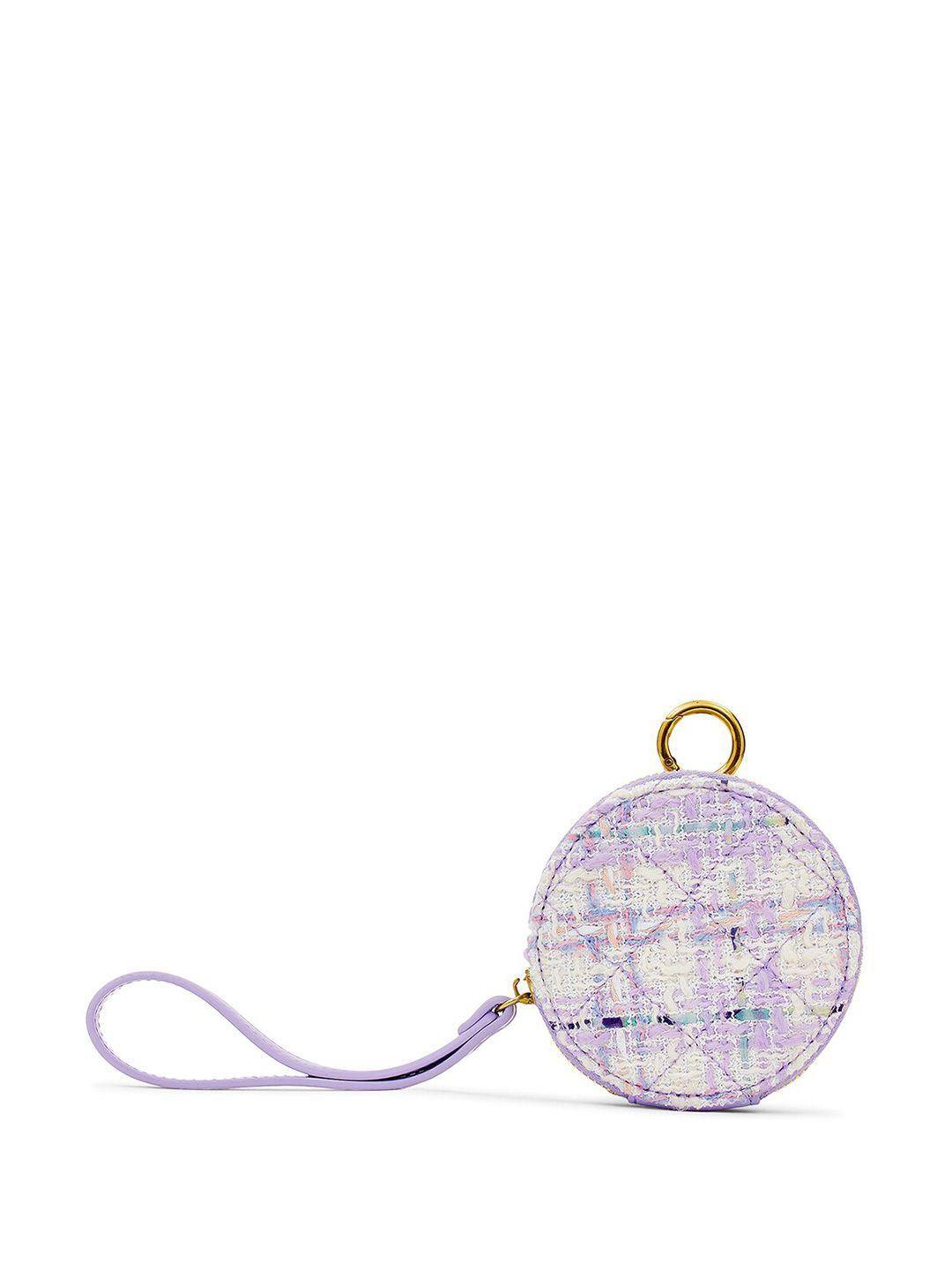 miraggio textured round-shaped lizzie coin purse