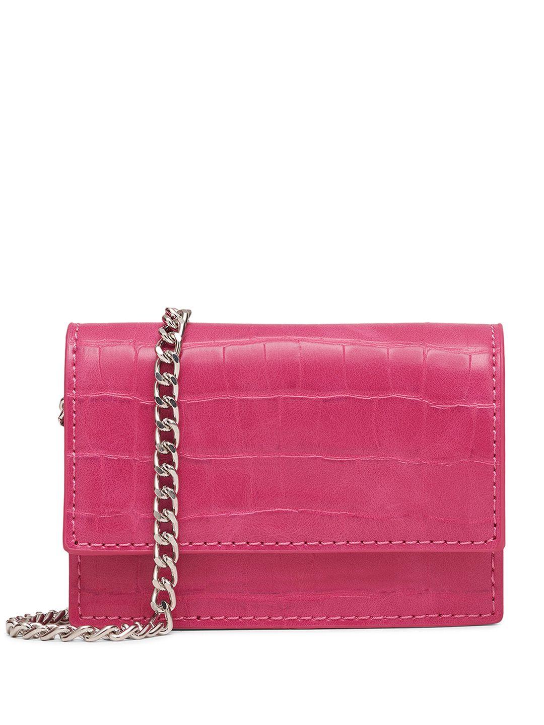 miraggio textured structured sling bag