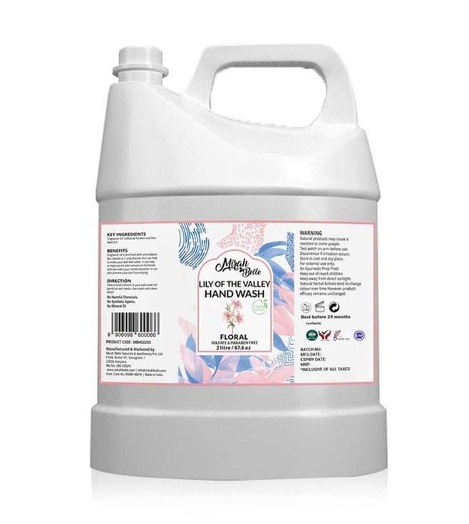 mirah belle lily of the valley natural hand washe - 2000 ml