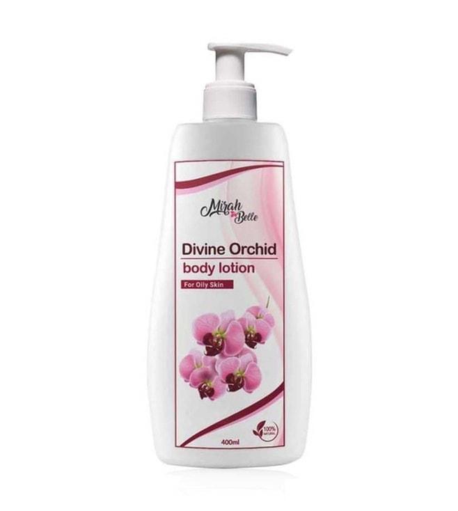 mirah belle natural divine orchid body lotion - 400 ml