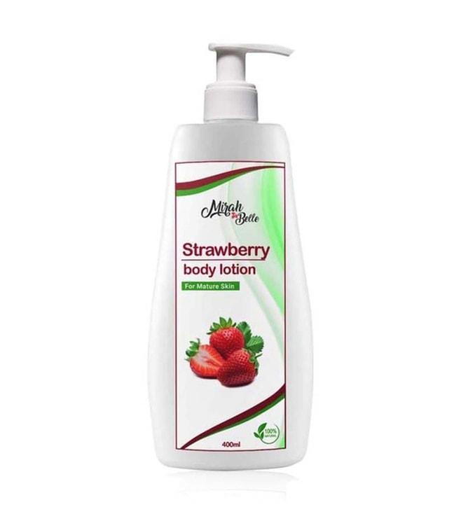 mirah belle strawberry body lotion - 400 ml