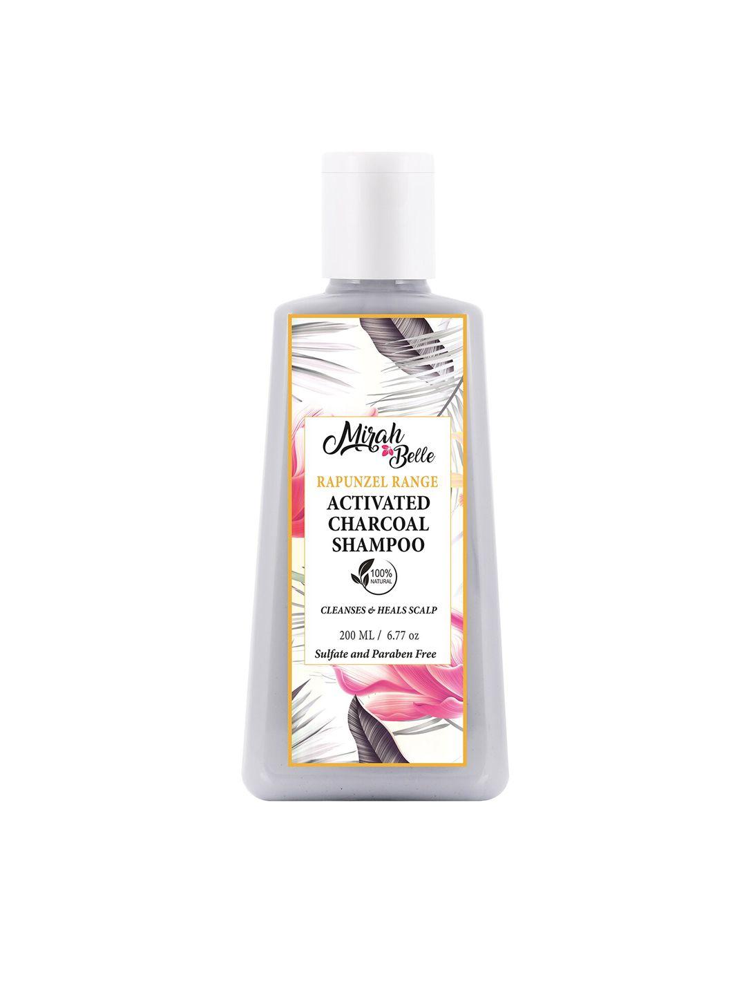 mirah belle activated charcoal shampoo 200 ml