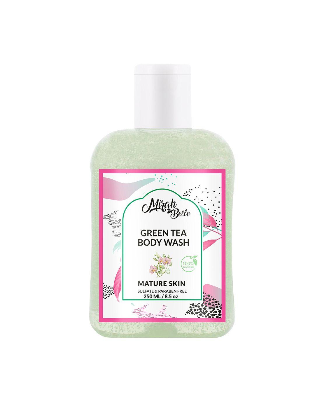 mirah belle green tea orchid mature skin body wash 250 ml