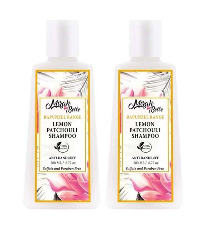 mirah belle lemon patchouli anti-dandruff shampoo (pack of 2)