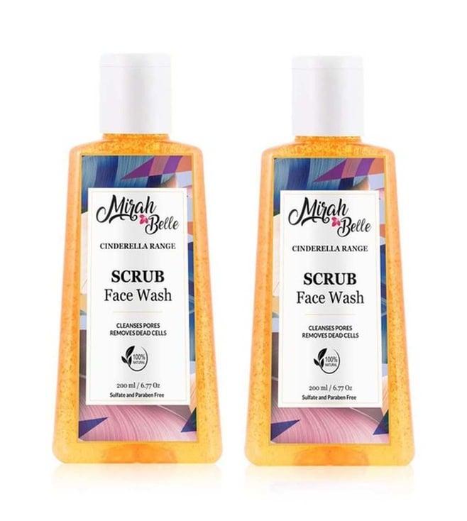 mirah belle neroli - exfoliating scrub face wash (pack of 2)
