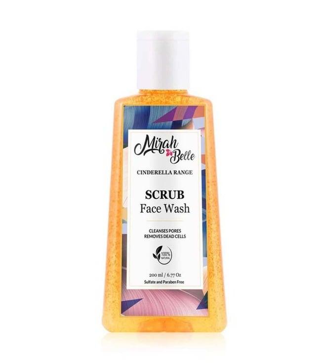 mirah belle neroli scrub exfoliating face wash - 200 ml