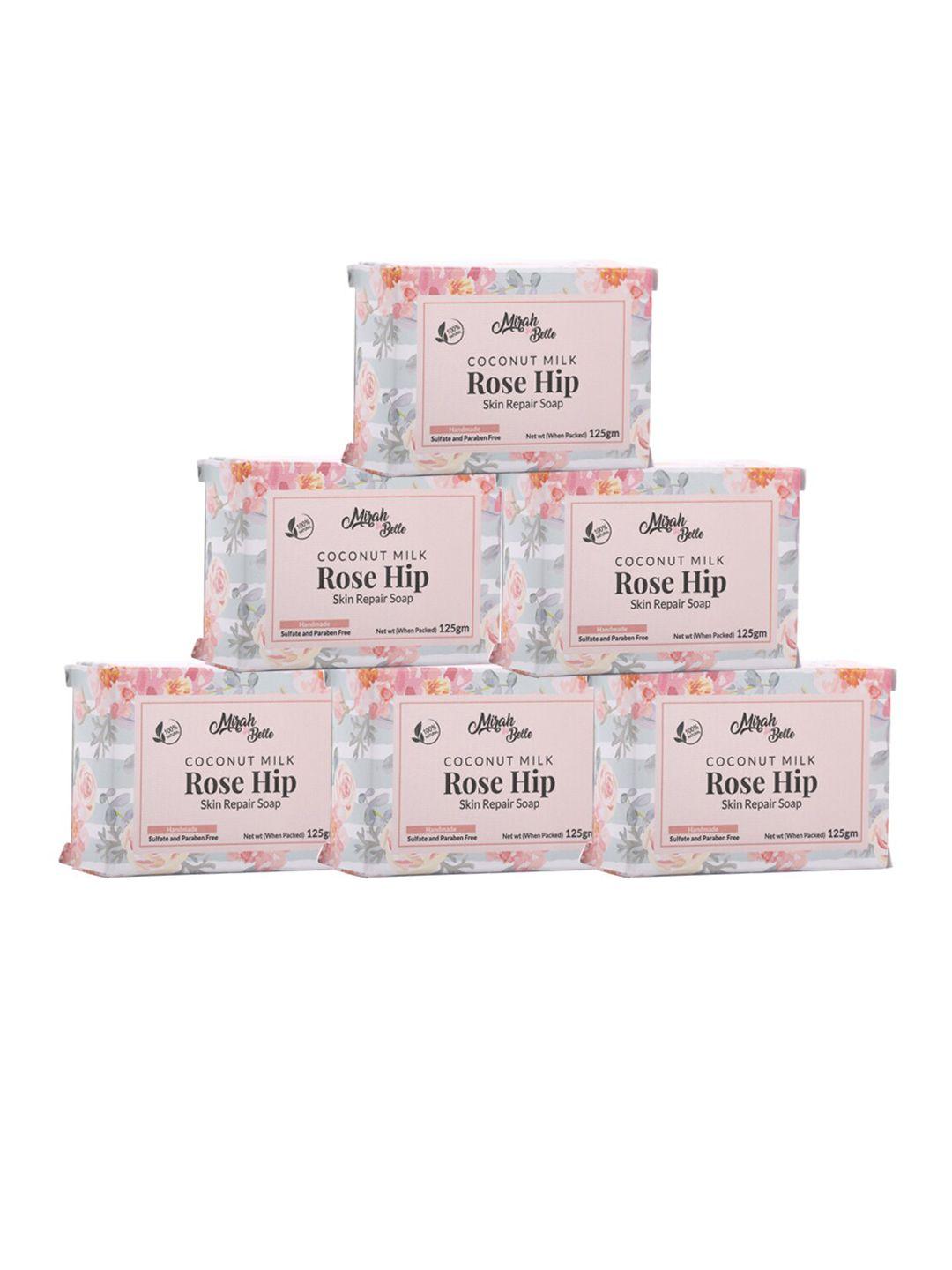 mirah belle pack of 6 rosehip skin repair soaps