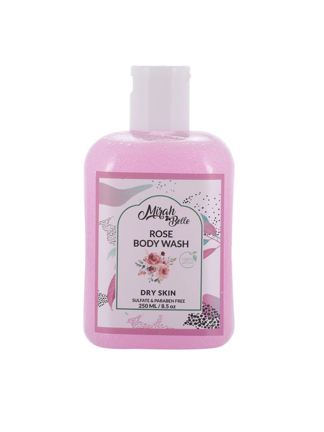 mirah belle rose dry skin body wash 250 ml