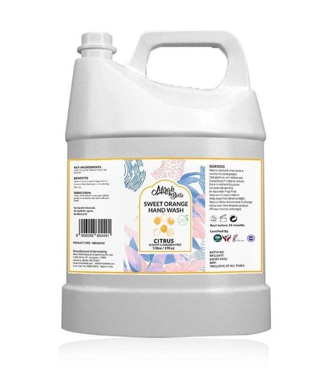 mirah belle sweet orange hand wash - 5000 ml