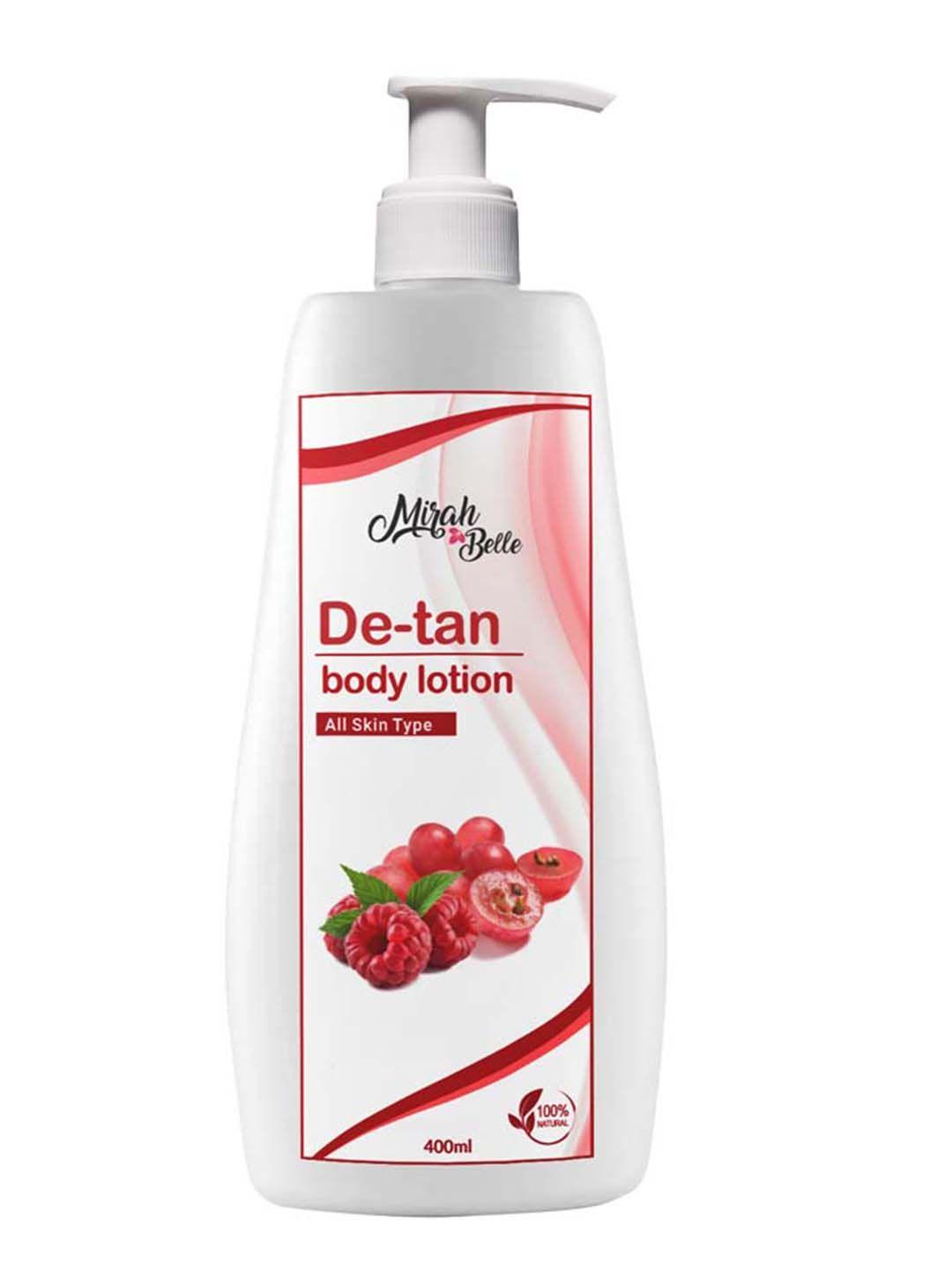 mirah belle unisex de-tan body lotion 400 ml