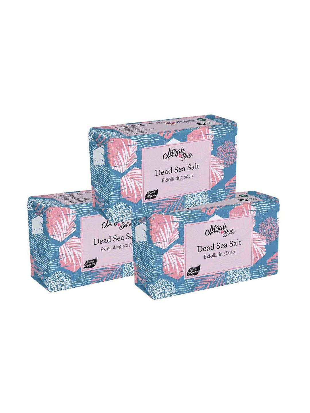 mirah belle unisex set of 6 dead sea salt exfoliating soap 125 g