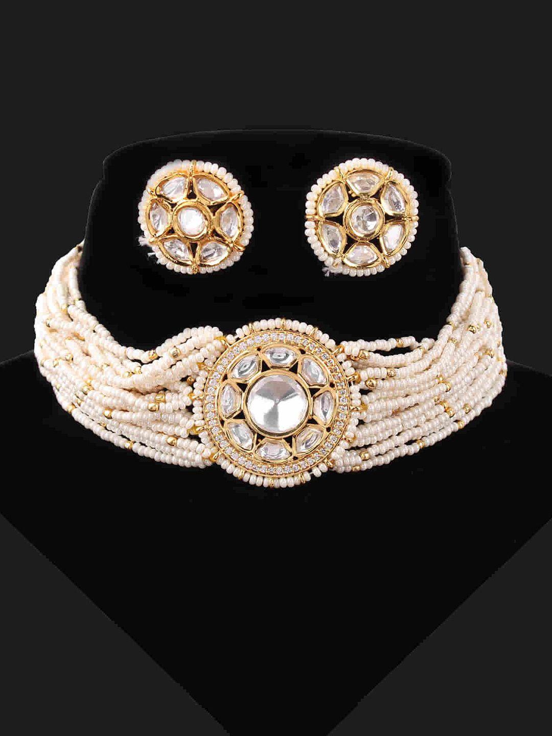 mirana gold-plated necklace and earrings