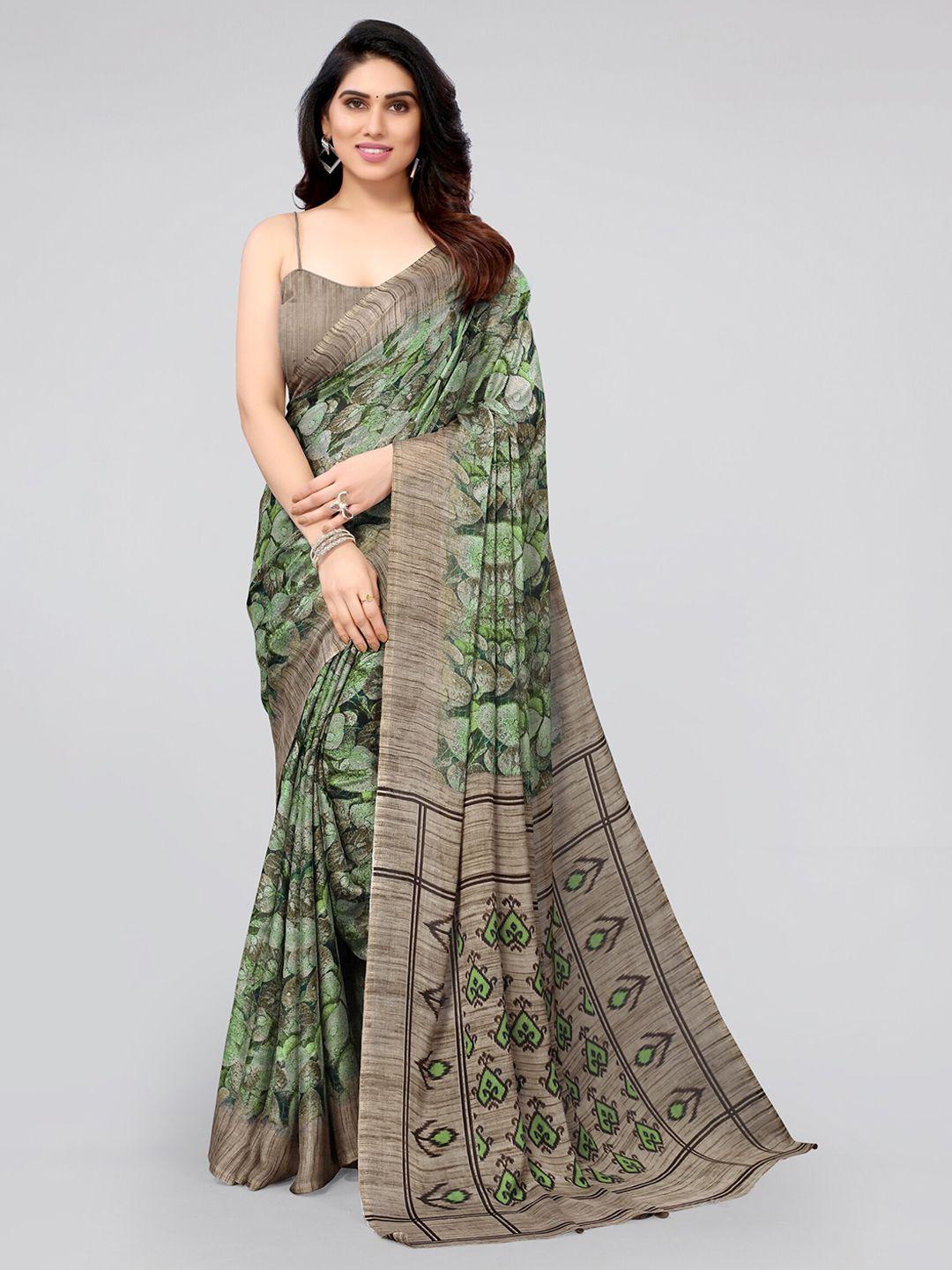 mirchi fashion floral printed saree