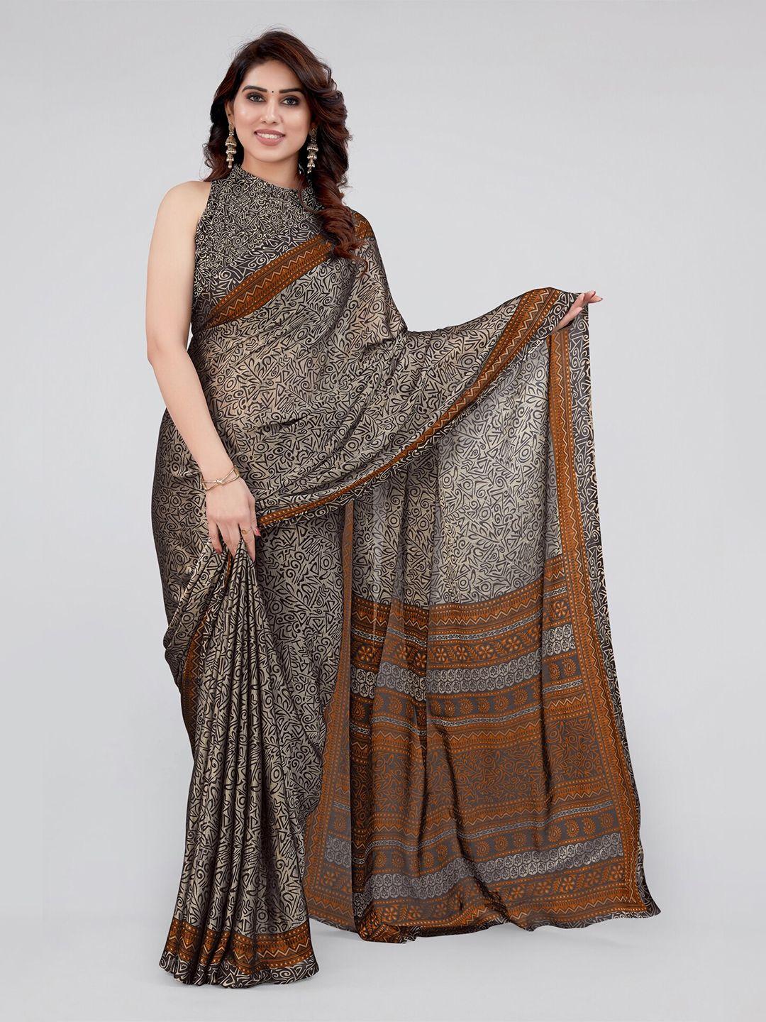 mirchi fashion ethnic motifs printed saree