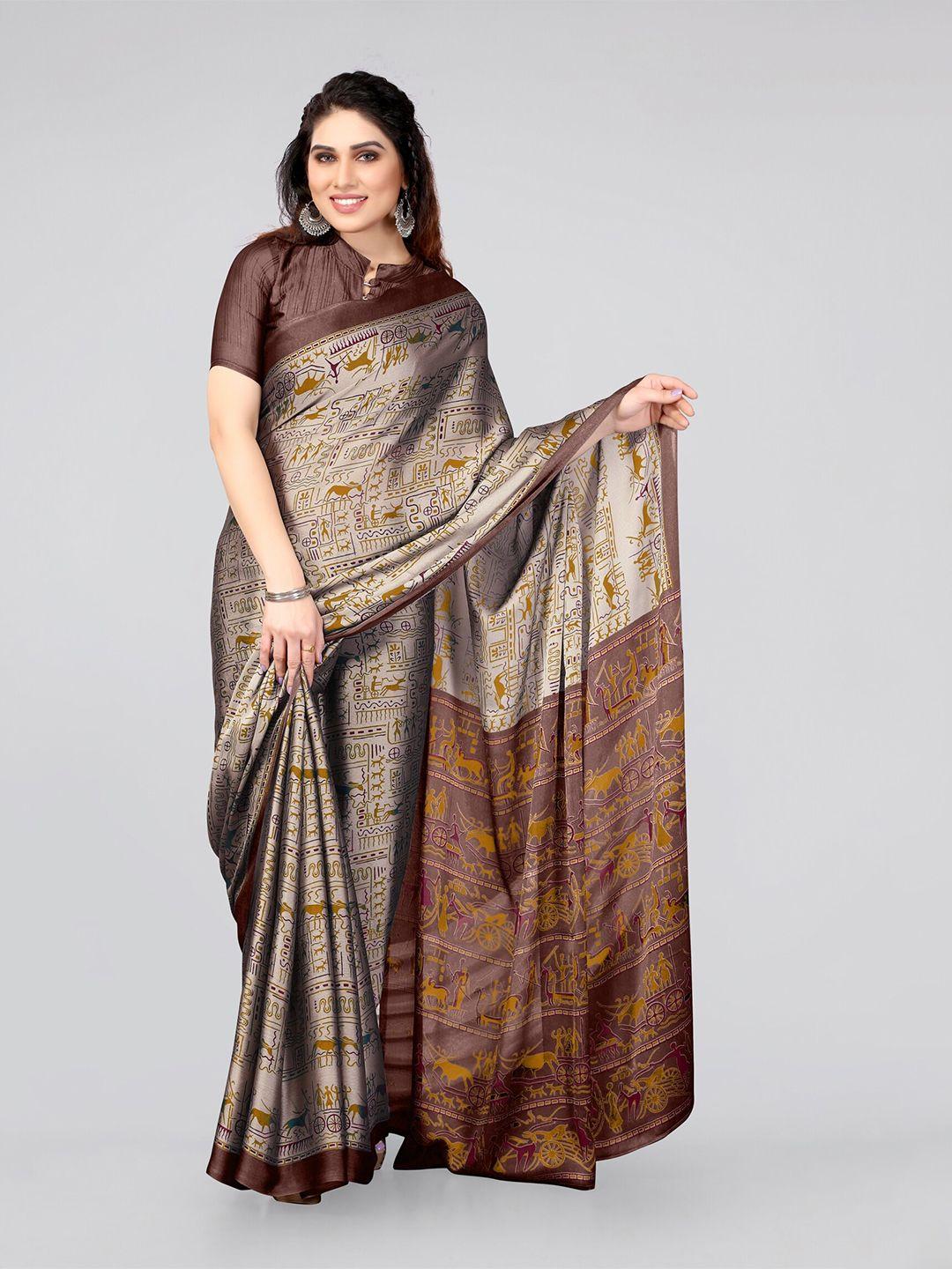 mirchi fashion ethnic motifs printed saree