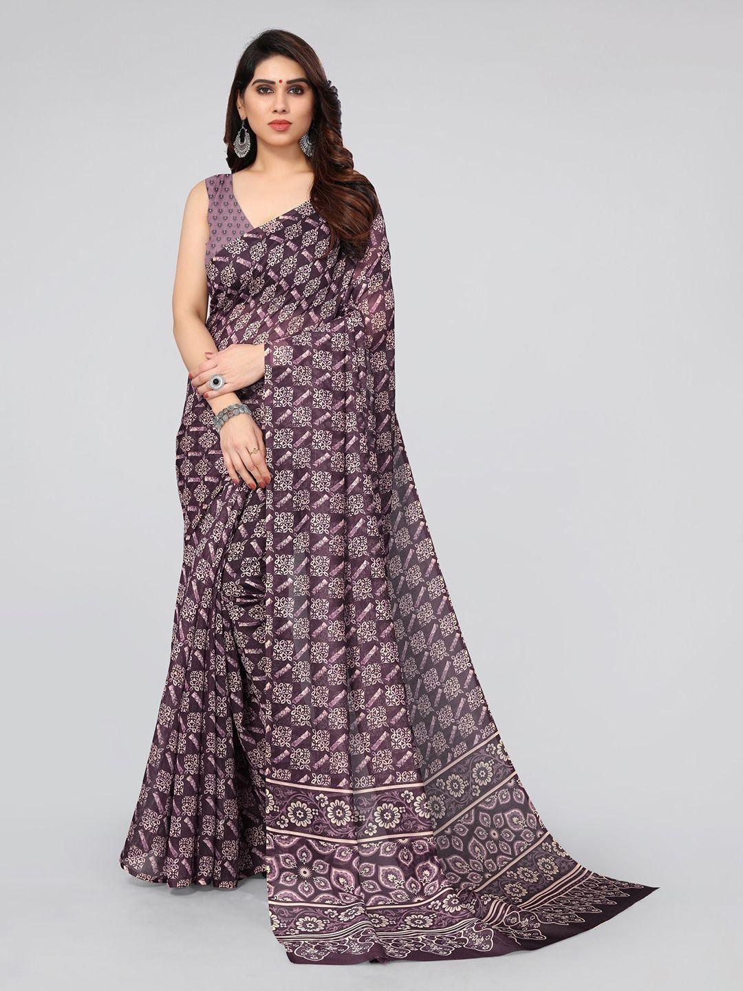 mirchi fashion ethnic motifs printed saree