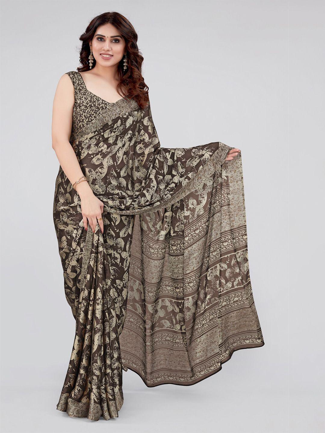 mirchi fashion floral printed saree