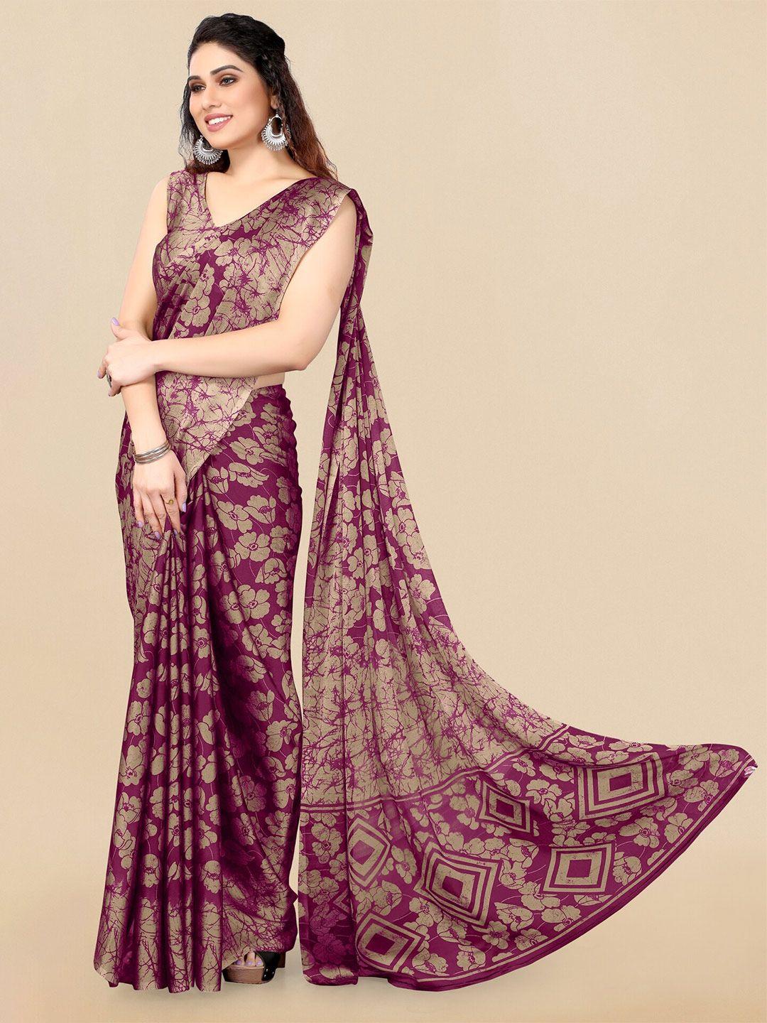 mirchi fashion floral printed saree