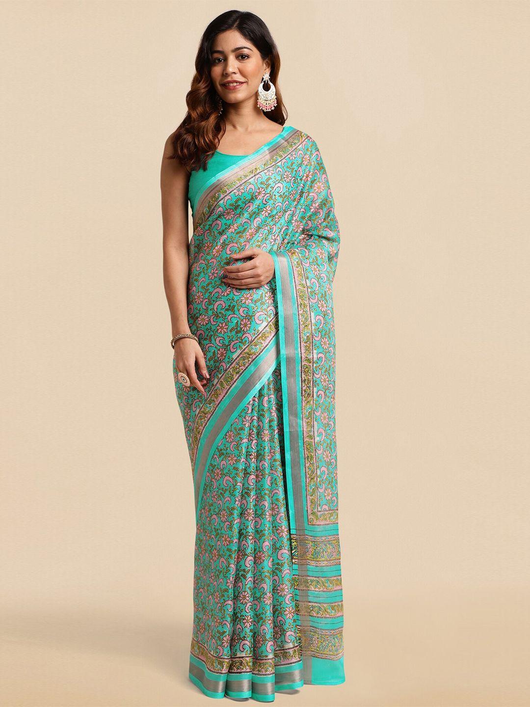 mirchi fashion floral printed saree