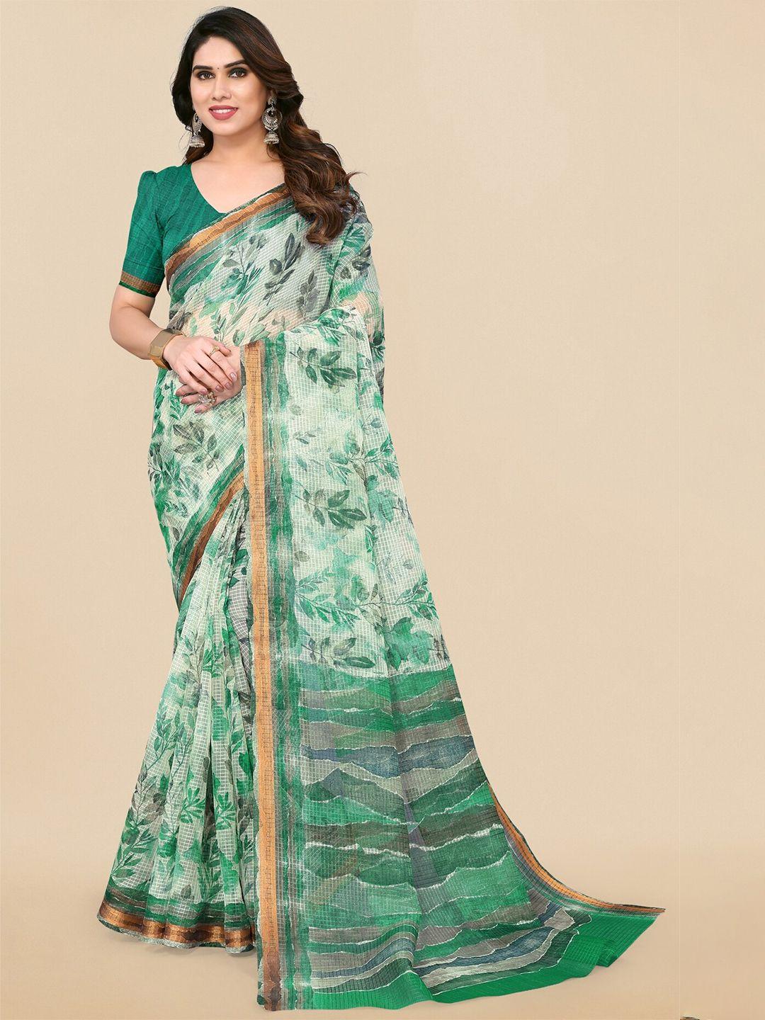 mirchi fashion floral printed saree