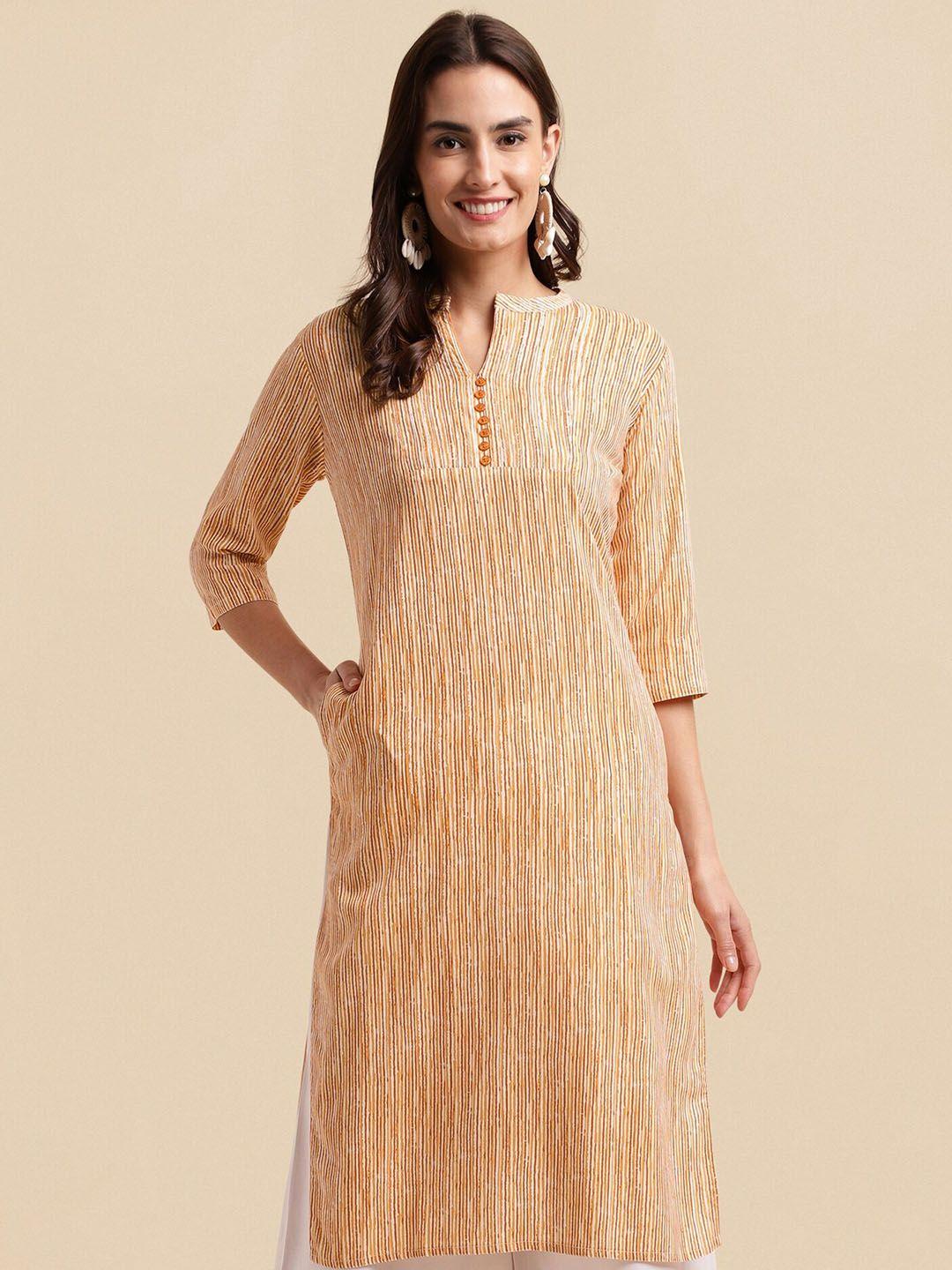 mirchi fashion striped straight kurta