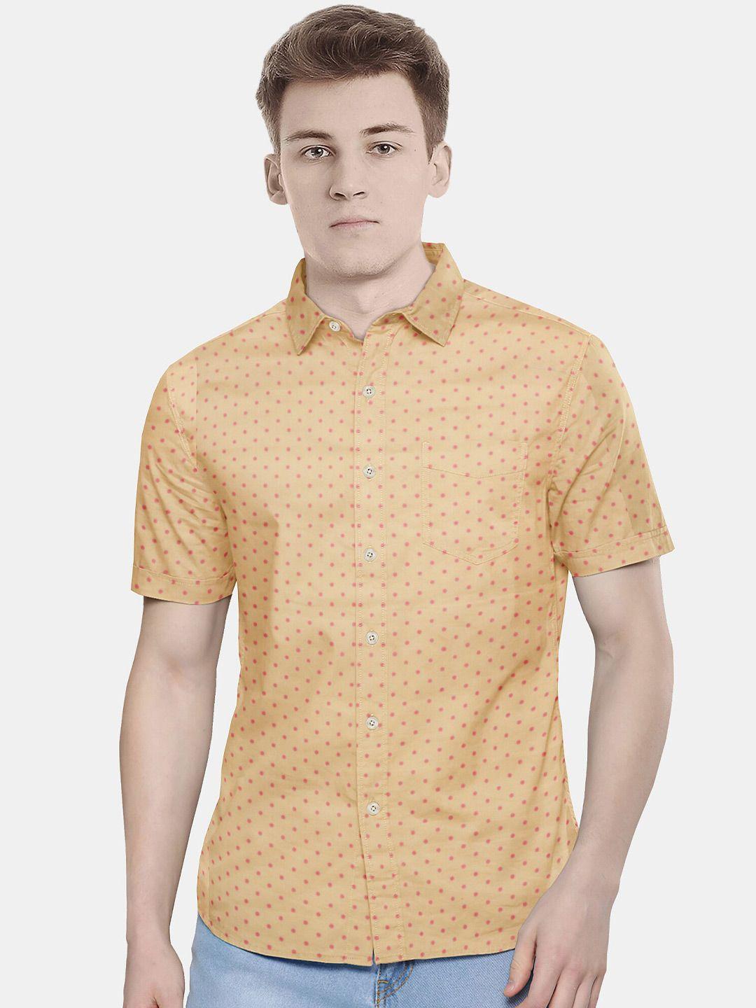 misbis relaxed slim fit opaque printed casual shirt