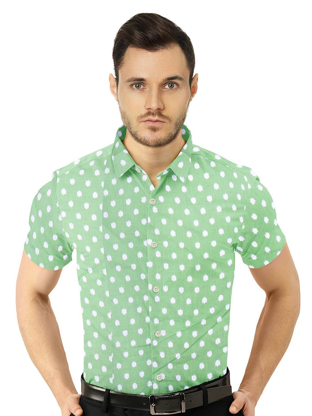 misbis relaxed slim fit opaque printed casual shirt