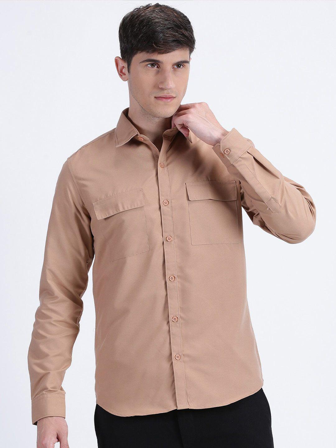 mischief monkey classic opaque cotton casual shirt