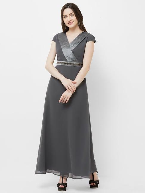 mish grey maxi dress