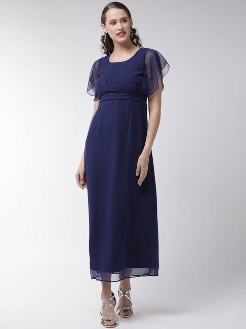 mish blue maxi dress