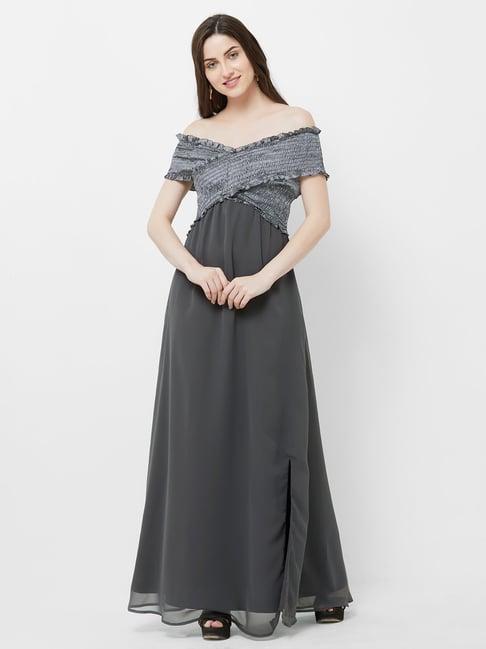 mish grey maxi dress