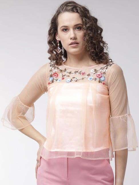 mish peach embellished box top