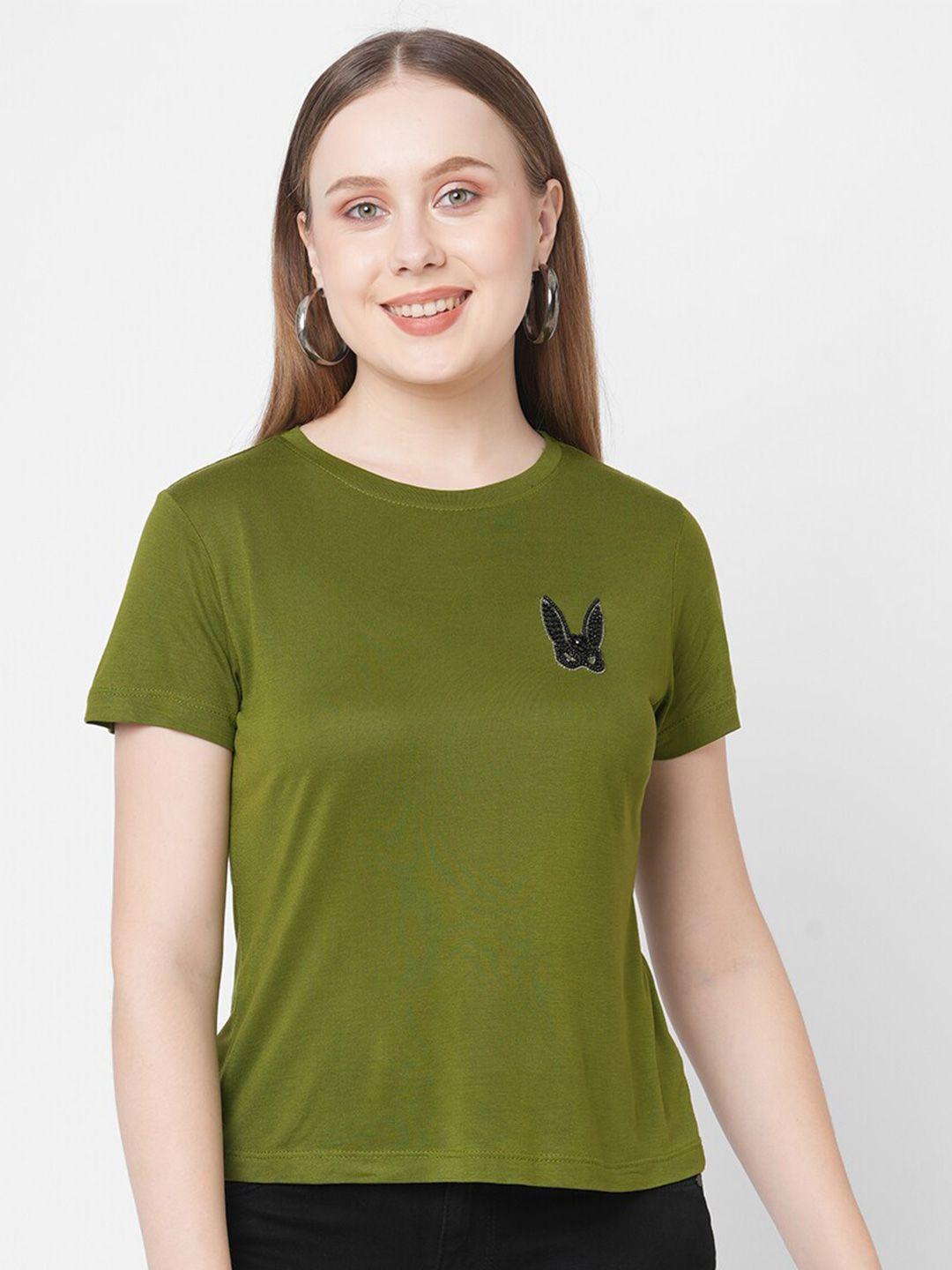 mish women green t-shirt