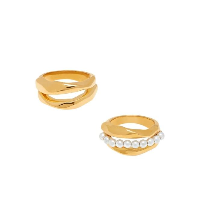 misho bora bora stack rings (22- gold plated)