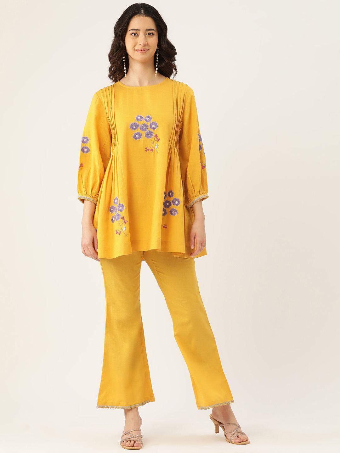 misri embroidered tunic & trousers