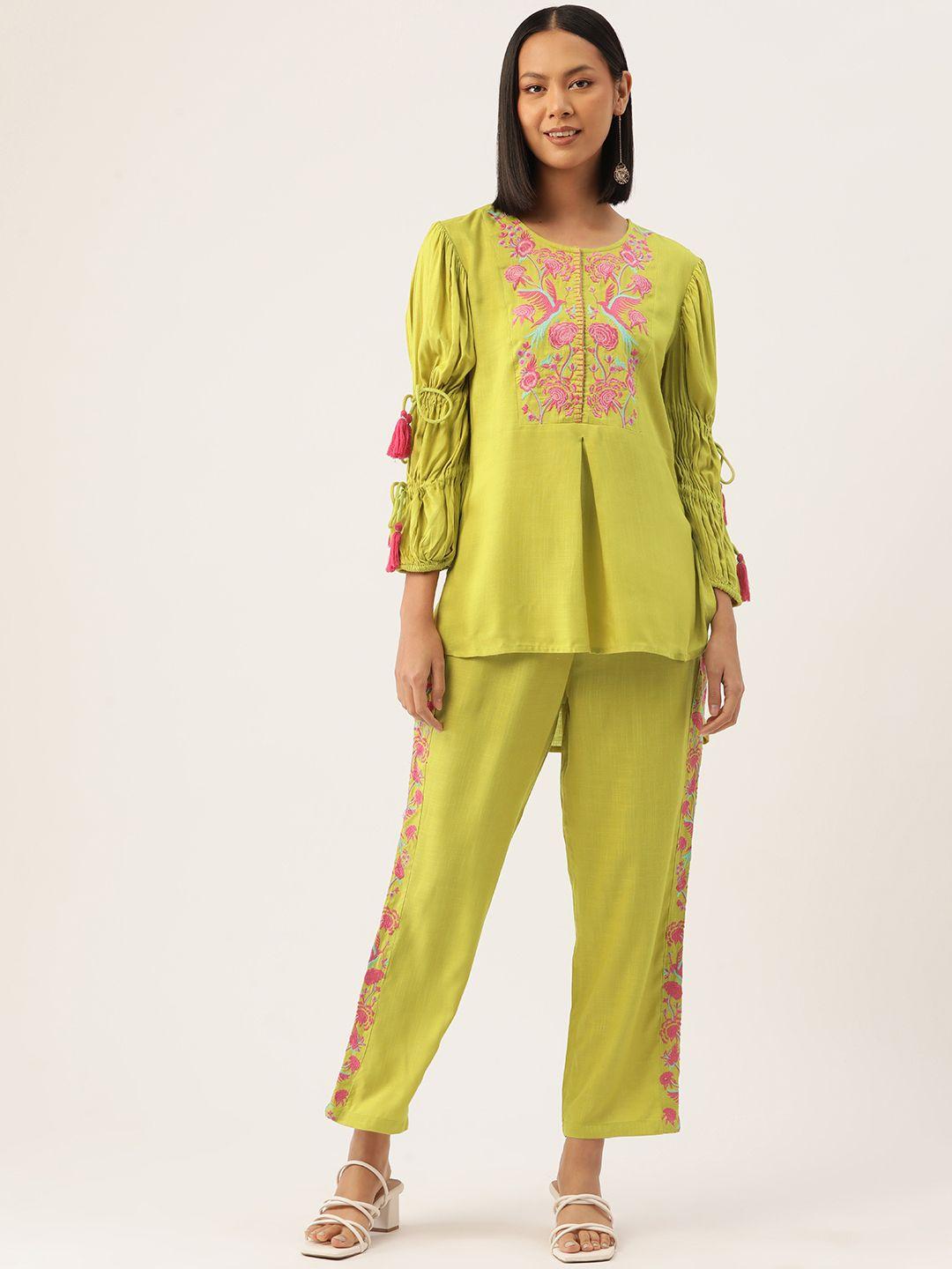 misri floral embroidered co-ords